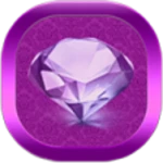 purple diamonds go launcher theme android application logo